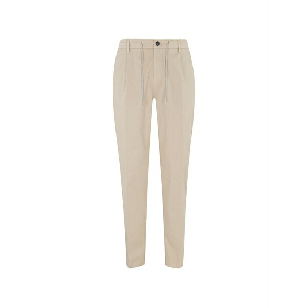 イレブンティ メンズ 心地好いズボン下 ボトムス Drawstring-waist trousers Neutrals