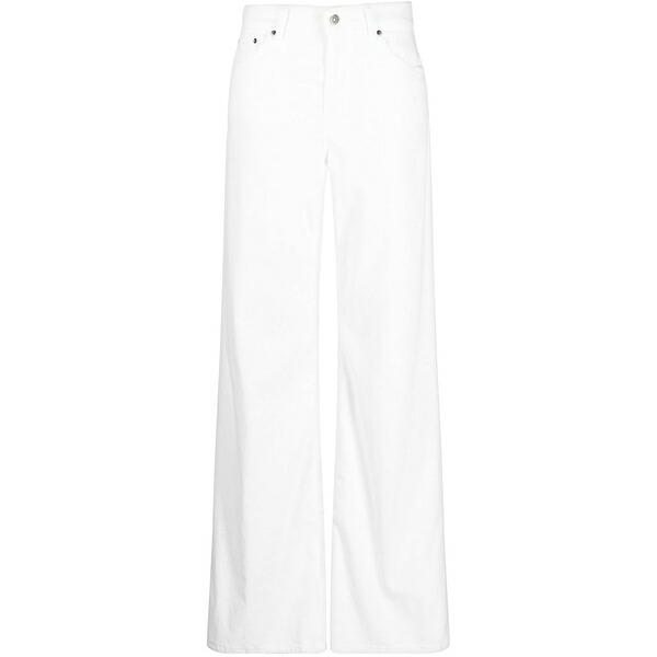 ドンダップ レディース ジーンズズボン下 ボトムス High-waisted flared jeans White