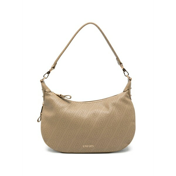 リュージョー レディース ショルダーバッグ バッグ Perforated-logo shoulder bag Neutrals|asty