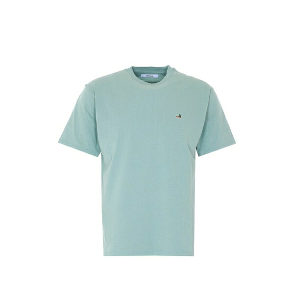 エドモンド 制作室 メンズ プルオーバー トップス Duck-embroidered crew-neck t-shirt Green