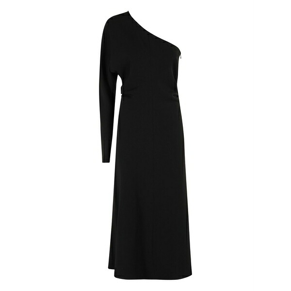 フェデリカ・トシ レディース 衣装 トップス One-shoulder long-sleeve maxi dress Black