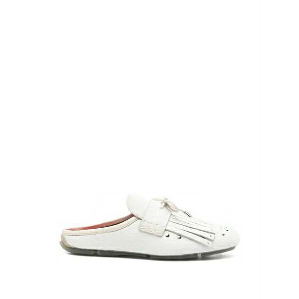 ウェールズ ボナー メンズ サンダル シューズ Montego fringed calf-hair mules Neutrals