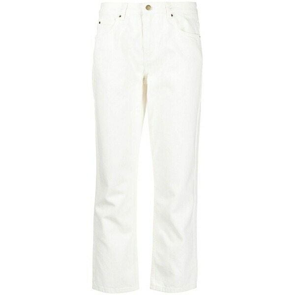 バッシュ レディース ジーンズズボン下 ボトムス Mid-rise cropped jeans White