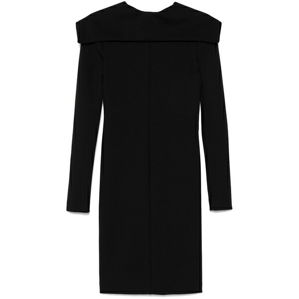 フィロソフィーデロレンゾセラフィーニ レディース ワンピース トップス Foldover-neckline midi dress Black|asty