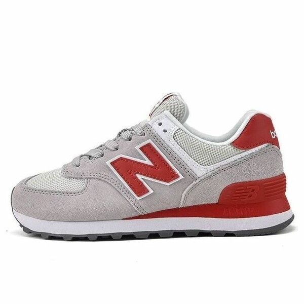 New Balance ニュー平衡にする レディース スニーカー Gray/Red 【(WMNS) New Balance 574 Series Of Grey Red WL574WNB】  大きさ US_5.5(22.5糎)
