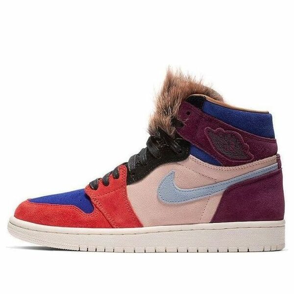 Air Jordan ジョーダン レディース スニーカー Bordeaux/Lt Armory Blue-Sunset Tint 【(WMNS) Air Jordan 1 Retro High x Aleali May 'Court Lux' BV2613-600】 サイズ US_5.5(22.5cm)|asty