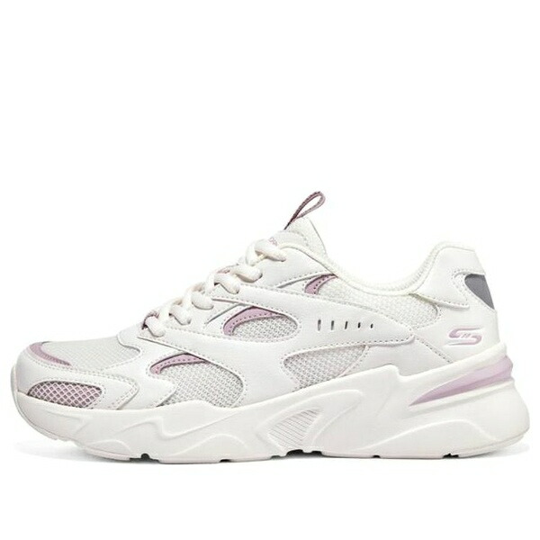 Skechers スケッチャーズ レディース スニーカー White/Purple 【(WMNS) Skechers D'LITES 'White Purple' 117354-WLV】 サイズ US_8(25.0cm)｜asty