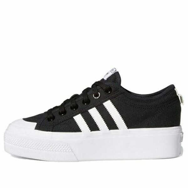adidas アディダス レディース スニーカー Core Black/Footwear White/Footwear White 【(WMNS) adidas Nizza Platform \u0027Black\u0027 FV5321】  大きさ US_W_4.5