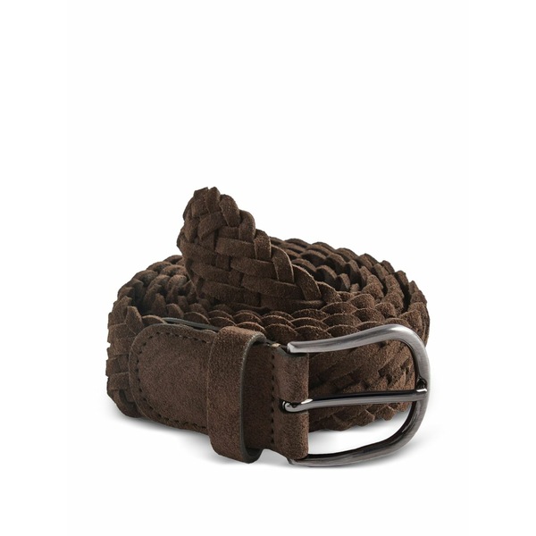 アンダーソンズ メンズ 胴締め 佩び物 Braided belt Brown
