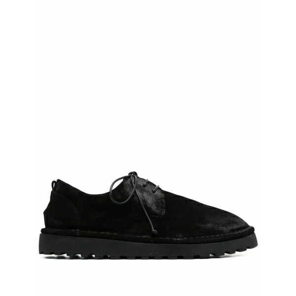 マーシル メンズ 御召しものシューズ シューズ Sancrispa alta suede derby shoes Black