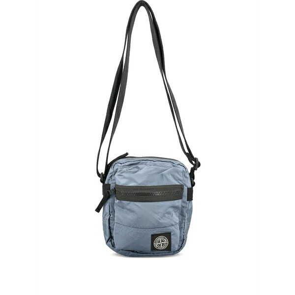 ストーンアイランド メンズ ショルダーバッグ 御徒面子 Logo-detail shoulder bag Blue