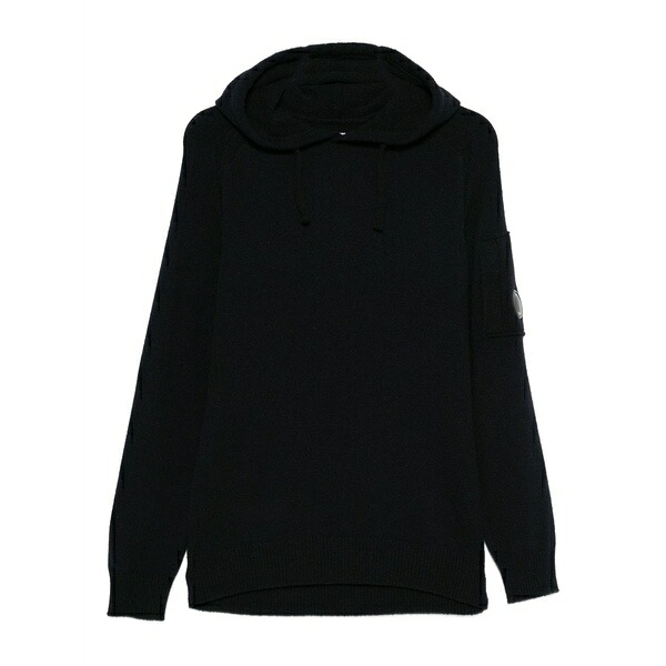 シーピーカンパニー メンズ パーカー・スウェットシャツ アウター Long-sleeve hoodie Blue｜asty