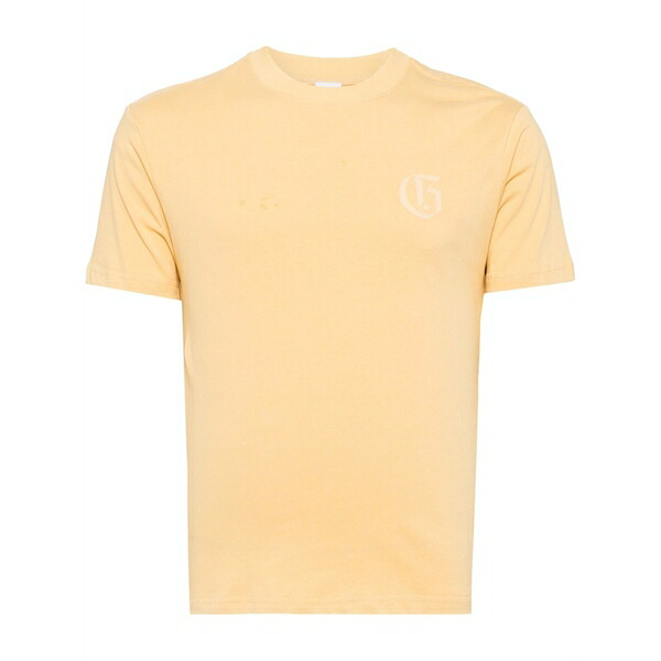 グラウンド ゼロ メンズ Tシャツ トップス Logo-print cotton t-shirt Yellow