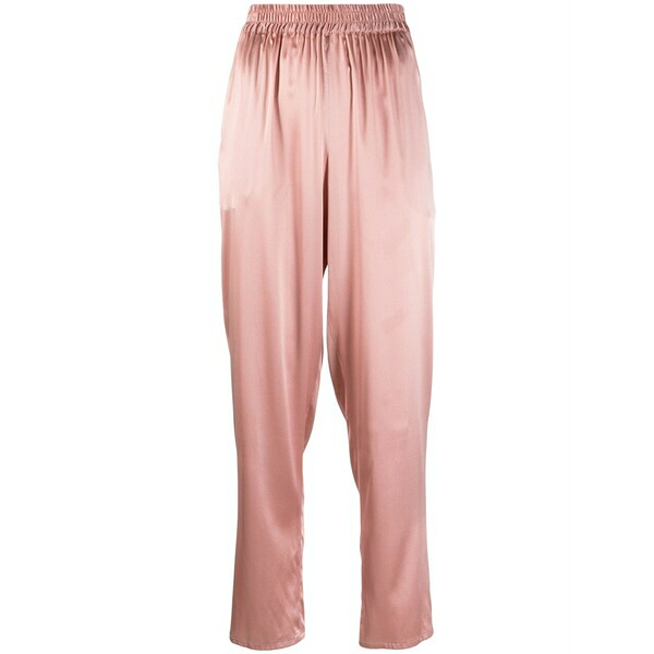 ジャンルカ・カパンノロ レディース カジュアルパンツ ボトムス Mila cropped satin trousers Pink｜asty