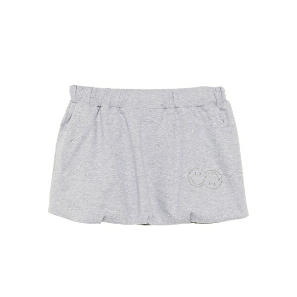 ジョシュア サンダース レディース スカート ボトムス Rhinestone-embellished cotton skirt Grey｜asty