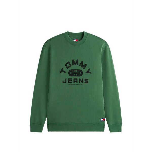 トミー ヒルフィガー メンズ パーカー・スウェットシャツ アウター Graphic crewneck jumper Green