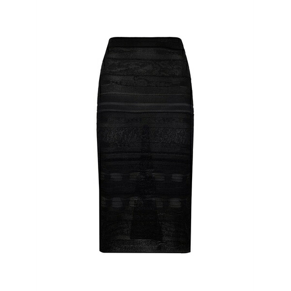 ラネウス レディース スカート ボトムス Knit midi skirt Black｜asty