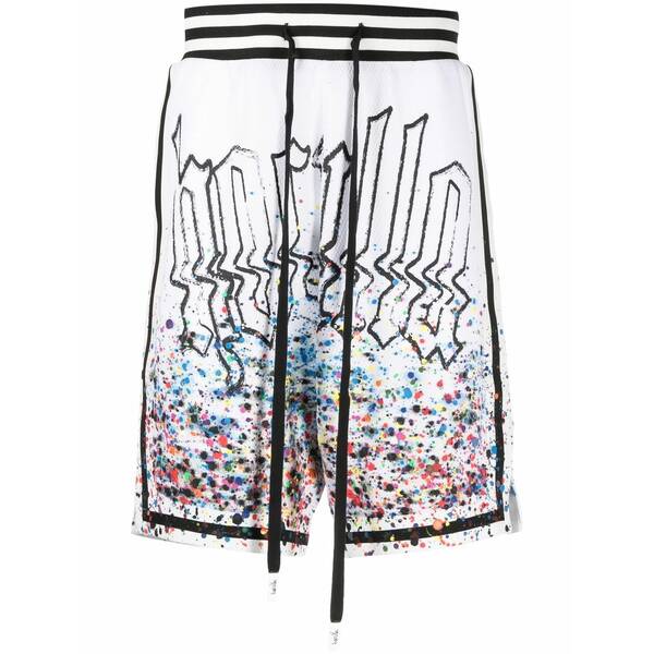 ハクーラ メンズ カジュアルパンツ ボトムス Smothered in paint basketball-shorts White｜asty