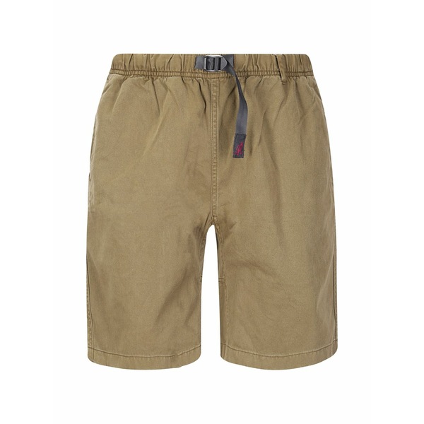 グラミチ メンズ 心地好いズボン下 ボトムス Elastic-waistband shorts Brown