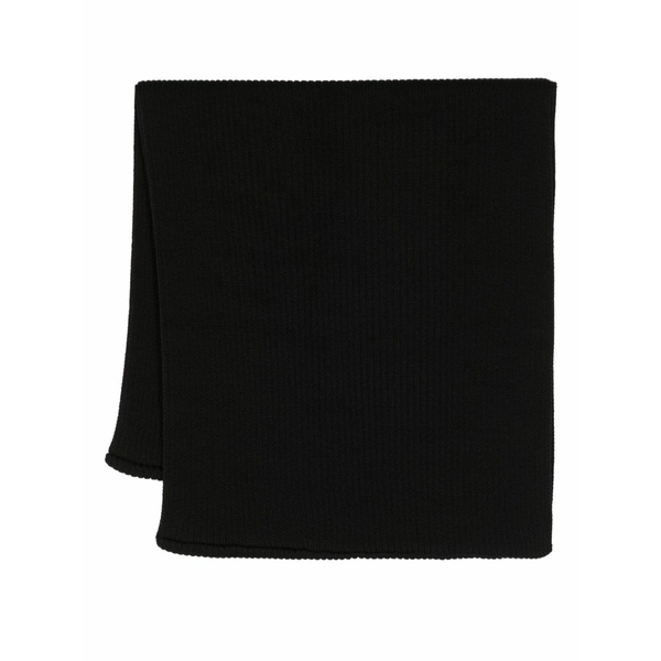 ユリウス メンズ えり巻き・袈裟・えり巻き 付属物 Ribbed circular-design scarf  Black