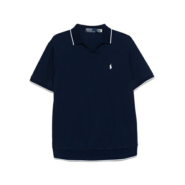 ラルフローレン メンズ Tシャツ トップス Stretch-cotton t-shirt Blue|asty