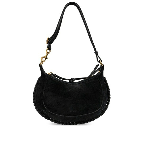 イザ呼びりん マラン レディース ショルダーバッグ 御徒面子 Oskan moon suede shoulder bag Black