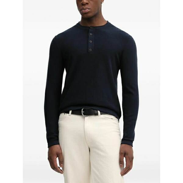 ジョープ メンズ 編み物\u0026プルオーバー アウター Peko sweater Blue