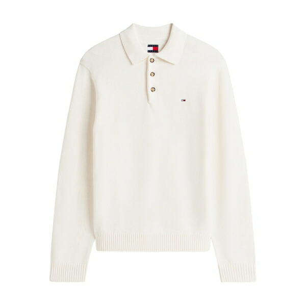 トミーヒルフィガー メンズ 編み物\u0026プルオーバー アウター Collared sweater Neutrals
