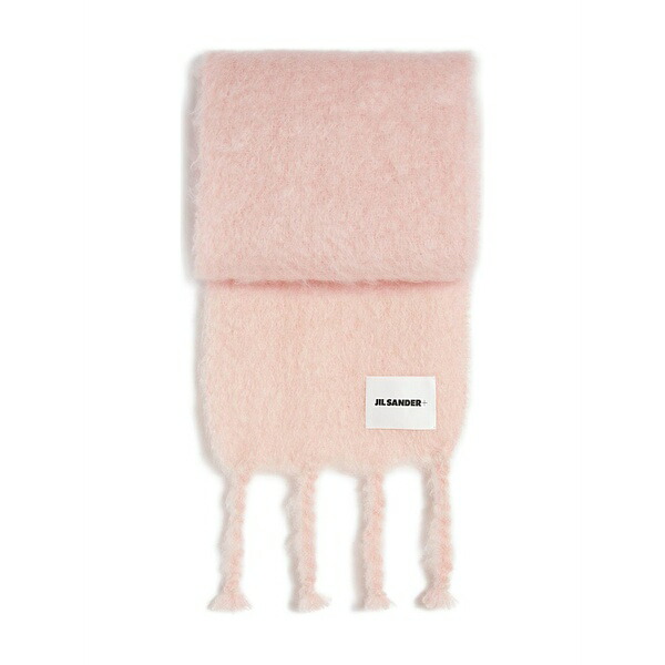 ジルサンダー メンズ マフラー・ストール・スカーフ アクセサリー Mohair-blend scarf Pink|asty