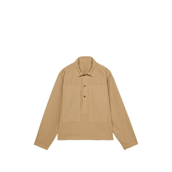 フォルテラ メンズ シャツ トップス Fuego square-pocket overshirt Neutrals｜asty 107,690円