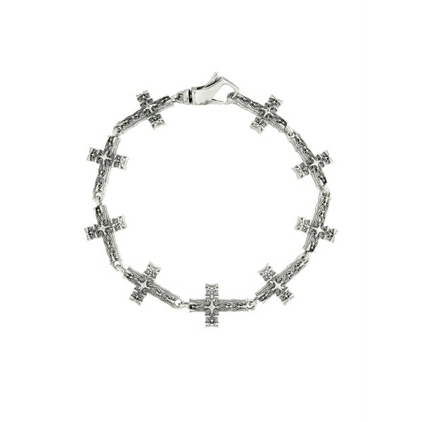 エマニュエレ ビコッキ メンズ ブレスレット・バングル・アンクレット 佩び物 Notre-dame cross bracelet Silver