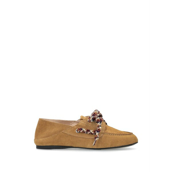 ピンコ レディース スリッポン・ローファー シューズ Braided-tie loafers Brown