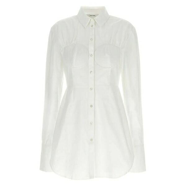 ネンシ ドジャカ レディース シャツ トップス Cotton shirt White｜asty