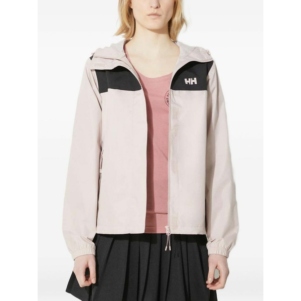 ヘリーハンセン レディース 上衣＆上衣 アウター Vancouver colourblock hooded rain jacket Pink
