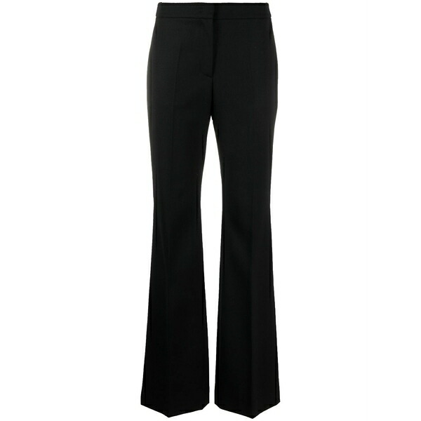 モスキーノ レディース カジュアルパンツ ボトムス High-waisted straight-leg trousers Black|asty