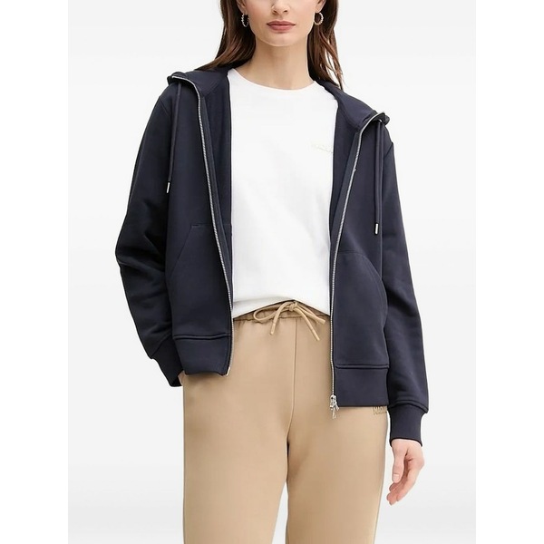 ガント レディース パーカー・スウェットシャツ アウター Zip-up hoodie Blue
