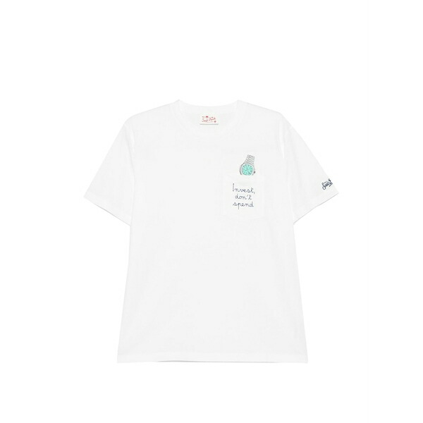 エムシーツーセイントバース メンズ プルオーバー トップス Austin pocket t-shirt White