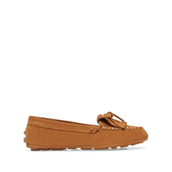 バリー レディース スリッポン・ローファー シューズ Tassel-detail leather loafers Brown
