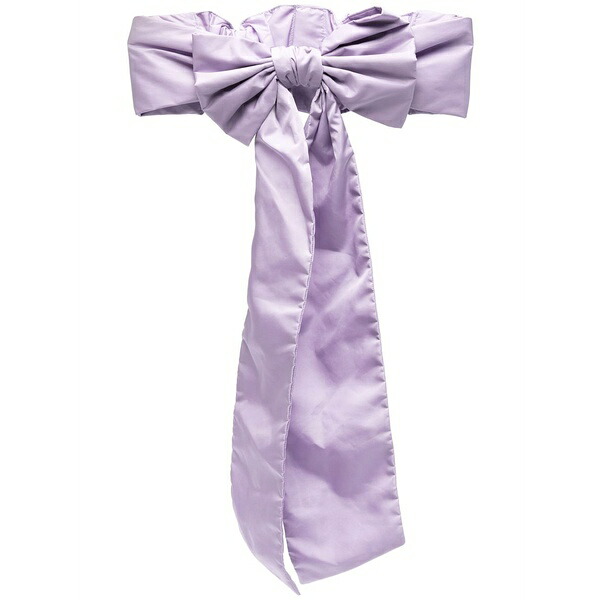 レッドヴァレンティノ レディース ベルト アクセサリー Bow-detail waist belt Purple｜asty
