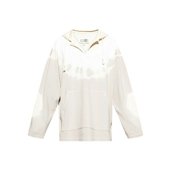 マルタンマルジェラ メンズ パーカー・スウェットシャツ アウター Cotton hoodie Neutrals｜asty