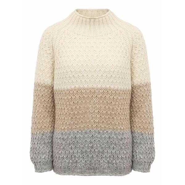 イレブンティ レディース 編み物\u0026スウェーター アウター Striped sweater Neutrals