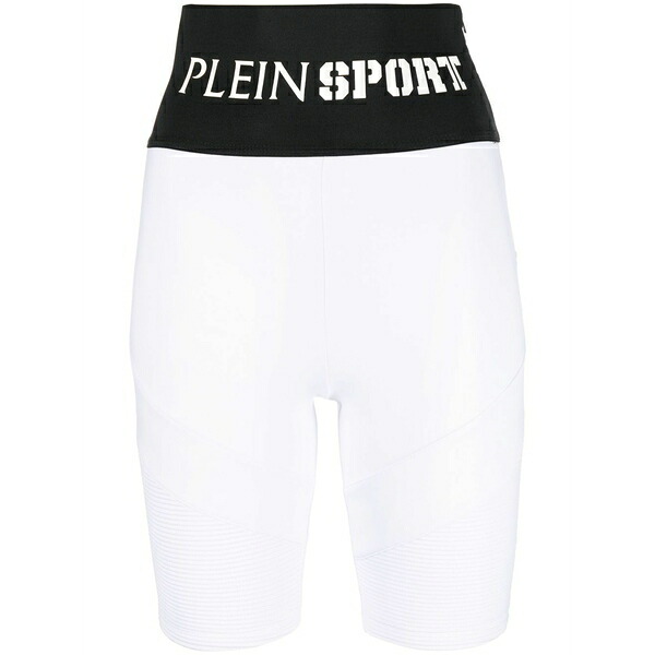 プレインスポーツ レディース カジュアルパンツ ボトムス Logo-waistband cycling shorts White｜asty