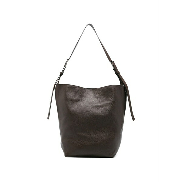 パロッシュ レディース トートバッグ バッグ Buckle leather tote bag Brown|asty