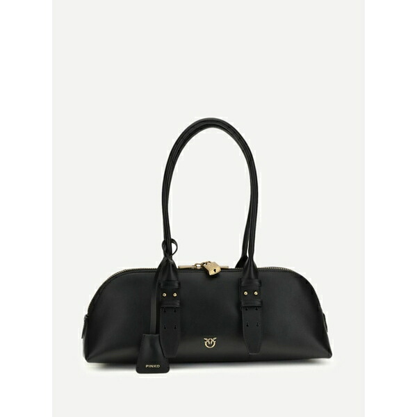 ピンコ レディース ショルダーバッグ 御徒面子 Escape buckle shoulder bag Black