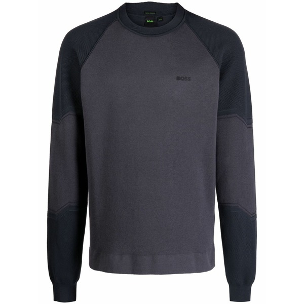 ボス メンズ パーカー・スウェットシャツ アウター Relka crew-neck sweatshirt Grey｜asty