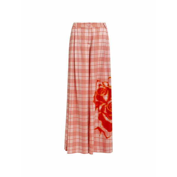 エッセンシャルアントワープ レディース カジュアルパンツ ボトムス Checked graphic trousers Pink｜asty