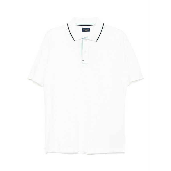 ポールアンドシャーク メンズ ポロシャツ トップス Contrasting details polo shirt White｜asty
