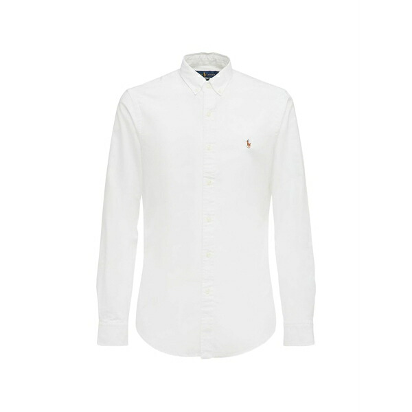 ラルフローレン メンズ シャツ トップス Logo-embroidery long-sleeve shirt White｜asty 33,020円