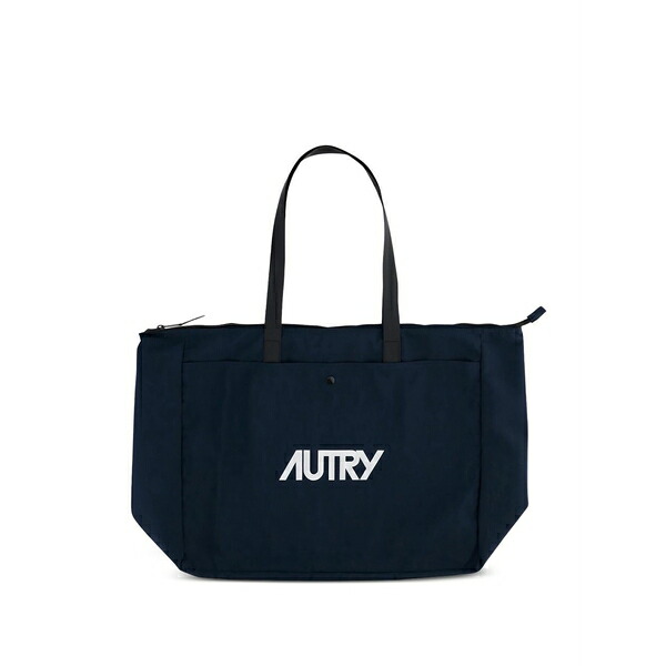 オートリー メンズ トートバッグ 御徒面子 Logo-detail tote bag Blue