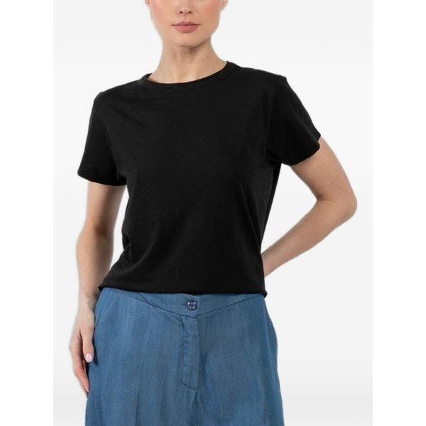 ベルベット レディース Tシャツ トップス Mariel t-shirt Black|asty